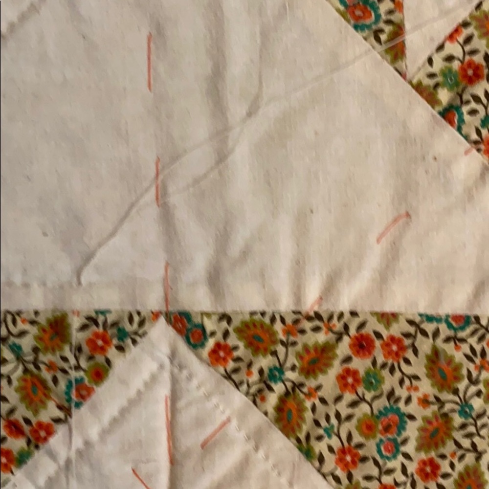 Quilted Flower Basket Design Pattern Square - Picture 4 of 4